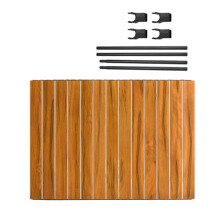 Table Pliante de  Capacité, Pliable, une Action, Table de Camping en Plein Air, Couleur Bois, 12,7 cm