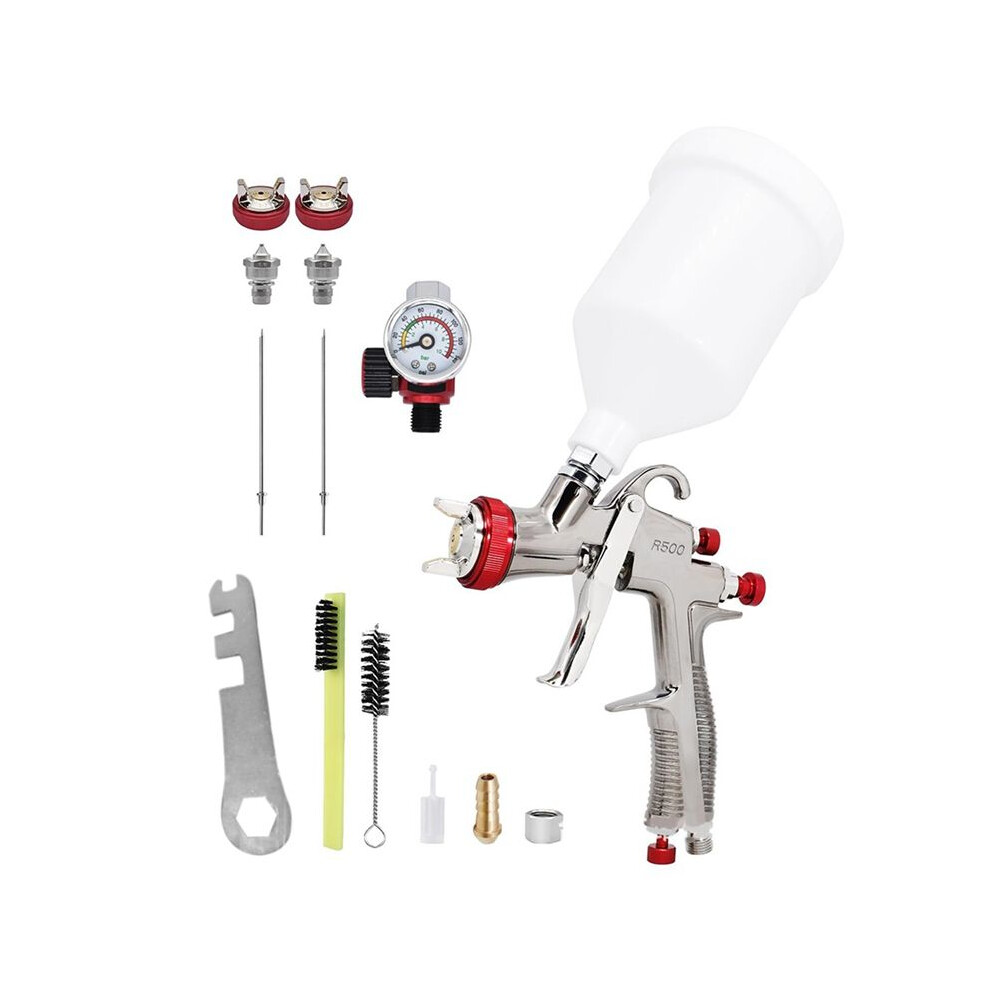 R500 Lvlp Air Spray Gun Kit With 1.3/1.5/1.7Nozzles & Oil Separator & Air Regulator, Automotive, Car Paint Gun Sprayer 6031029029257