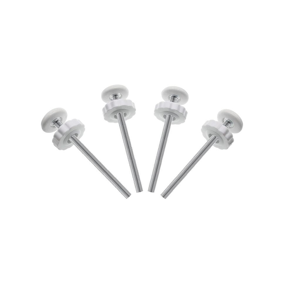 Jojomino 4Pcs Universal Baby Gate Threaded Spindle Rod, M8 Replacement Bolt Part For Baby & Pet Pressure Mounted Safety Gates A