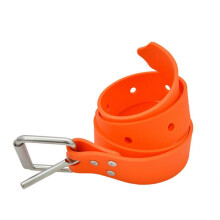 Cinto de Mergulho Ajustável de 1,3 M com Fivela de Aço Inoxidável 316, Acessórios para Equipamento de Mergulho com Suporte de Carga, Laranja