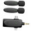 3 in 1 Wireless Lapel Microphone Compatible with Cameras Laptops Smartphone Wireless Lavalier Microphone 2