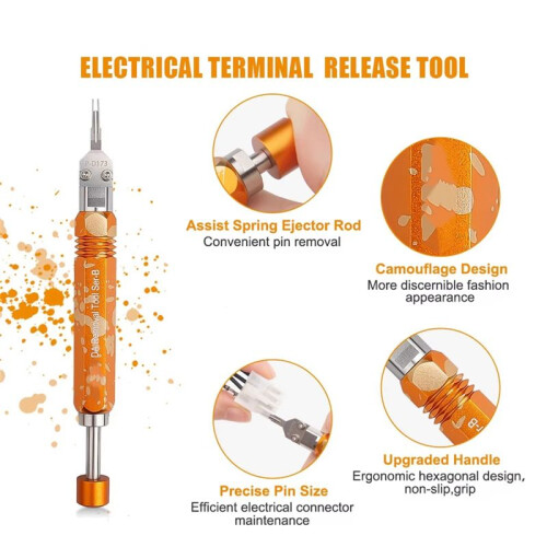 DAP-D173 Ejector Rod Pin Extractor, -Fit Jr Extraction Tool (Motsvarar  11-03-0044), Terminal Release Tool 1