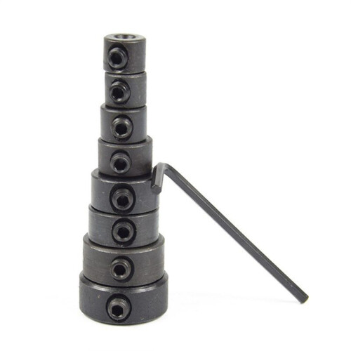 Drill Stop Bit Collar Set 3-16mm with Hex Wrench Bit Limit Ring Twist Drill Positioning Ring Tool Accessories 1
