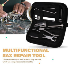 Multifunctionele Saxofoon Reparatietool, Saxofoon Onderhoudssleutel en Veertang, Instrumenten Reparatieset voor Houtblazers