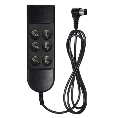 New 5A Round Button Sofa Lift Controller Single Motor Controller for Home Appliance 22AWG 4 Core Wire Rocker