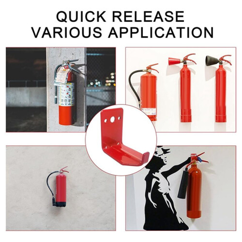 Fire Extinguishe Mount, Wall Hook, Fire Extinguishe Bracket  to 40 Lbs Extinguishers, Suitable for Fire 12 Pack 2