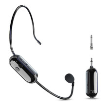 2.4G Wireless Microphone Headset Long Range Handheld Mic 2 in 1 for Teaching Stage Performers Fitness Instructors