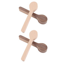 Kit de 4 Cucharas para Tallar Madera en , de Haya y Nogal, Sin Terminar, Bloque Portátil para Tallar Madera, Arte de Tallado en Madera.
