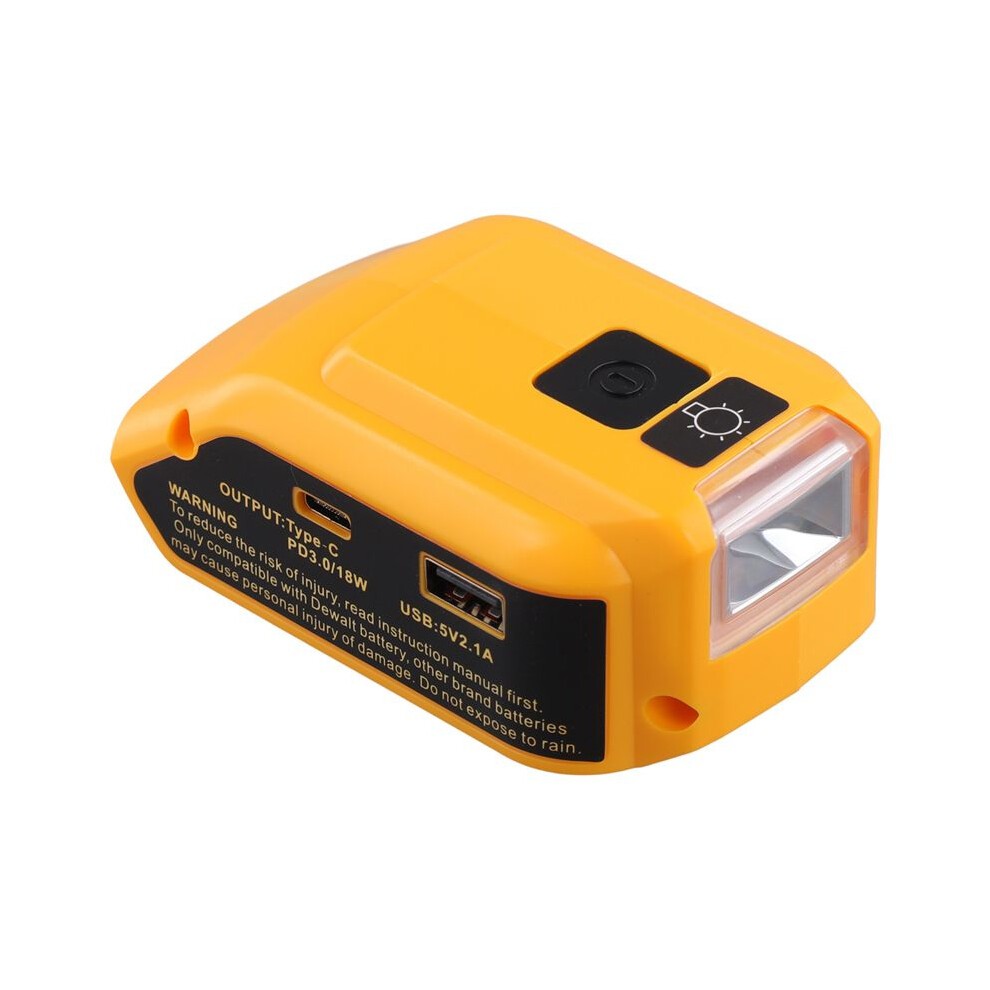 Replacement Dcb090 Power Source Converter For 20V Max 18V Battery Adapter With Dual Usb 12V Led Work Light 6034186078090