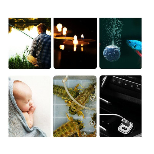Draagbare USB-Zuurstofpomp, Zuurstofcompressor, Oplaadbare Luchtpomp, Aquarium, Vissen, Buitenaccessoires 2