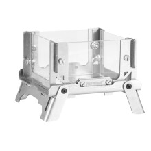 ISE MOUNT Fogão A Carvão de Aço Inoxidável para Camping, Fogão A Lenha, Fogão de Mesa para Fogueira, para Piquenique, Casa e Exterior