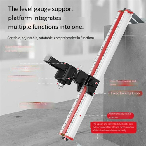 Laser Level Wall Mount Bracket Adjustable Multi-Functional Bracket for Rotating Laser Leveling Support Bracket 40cm 1