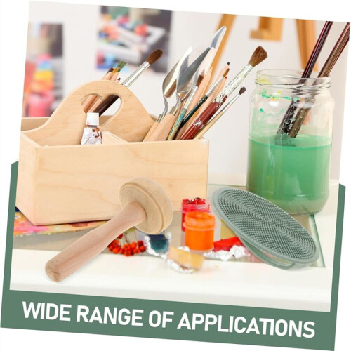 1 Set Printmaking Mat Houten Roller Plastic Schilderbenodigdheden Graveer Printmaking Board 1