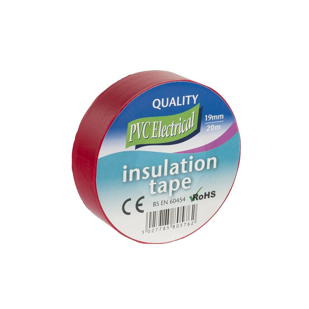 Universal Textiles Electrical Pvc Insulation Tape Red 19Mm X 20M - One Colour - Image 2