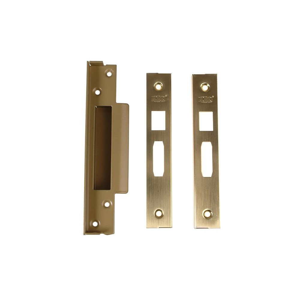 (13Mm 0.5In, Polished Brass) Union Strongbolt Mortice Rebate Kits Sashlocks - 2200 5063750545295