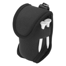 Riñonera para pelotas de golf, bolsita de neopreno, negra