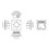 X3-Dimming TuYa Intelligent   Multifunctional Panel Home Automation Silver 6