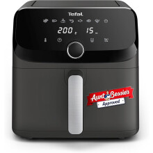 Tefal Easy Fry Mega Air Fryer, 7.5L Capacity (Serves Up to 8), 8 Preset Programs, Compact Design, Energy-Efficient, Dishwasher-Safe Basket, Grey EY85