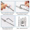 17PCS Self Centering Drill Bit Set for Hinges- 1/4" Hex Shank Vix Bits Self Centering Drill Bit Set for Woodworking Door 4