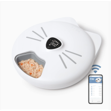 Catit PIXI 6 - Meal automatic cat food feeder, cat food dispenser, wifi app controlled, feeds dry food, wet food, treats, with ice packs to keep