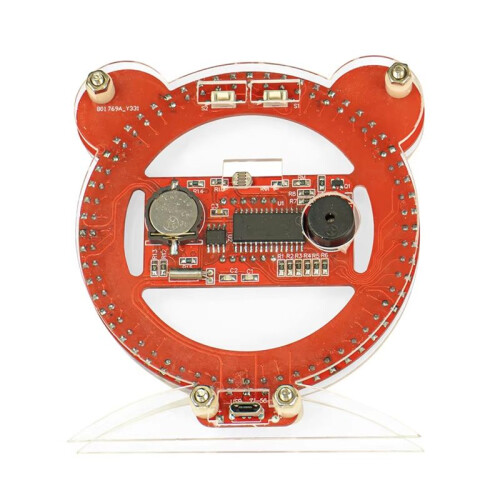 DIY Electronic Clock LED Digital Tube Bear Clock Electronic Kit Microcontroller Soldering Kit Making Project 1