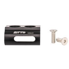 ZTTO Aluminum Alloy Bicycle Front Derailleur Hanger for Gravel & -Country Bikes Carbon Frame Compatible Direct Moun Black