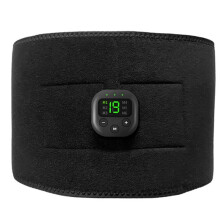Fat-Removing Belt with Digital Display EMS Silicone Conductive Lazy Indoor Fitness Waist Massage Training