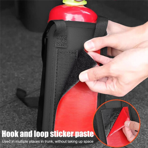 Car FireExtinguisher Fixed Bag,Fire Extinguisher Mount Car Holder Pack, Water Cup Storage for 2