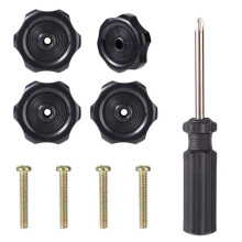 4er-Pack Fenster- und Lüftungsknöpfe für Wohnmobile mit Schraubendreher, 1,27 cm Schaft, 5,6 cm Durchmesser, Anhängerriegel-Ersatz, Einfache