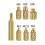 7PCS Heat Set Insert Soldering Iron Tip  M2 M2.5 M3 M5 M6 Hot Melt Insets Nut Brass Embedded Thread Insertion Kit 6