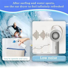 New Ear Dryer for Swimming Bathing Water Inlet Electric Warm Air Ear Dryer Drying Ear Canal Inhibiting Bacteria