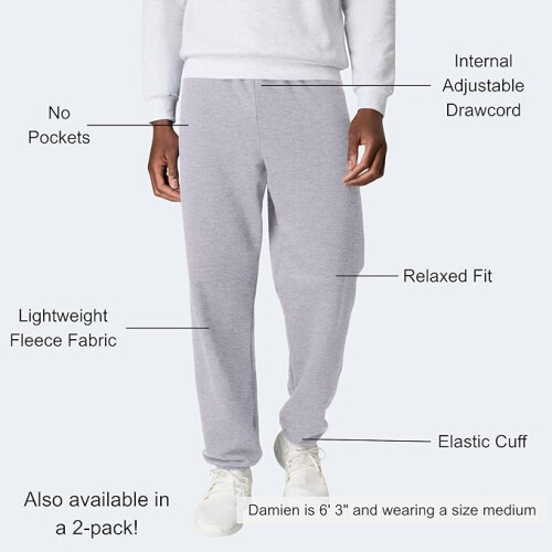 Hanes Men, Athletic Lounge Pants with C"ed Cuffs 2