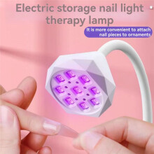 Wireless Nail Lamp LED UV Nail Dryer Rechargeable Auto Sensing Touch Control Fast Drying Nail Light 360 Bendable Lamp
