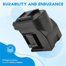 2 in 1 Battery Adapter Convert for 18V Battery Work for 18V Cordless Power Tool At the Same