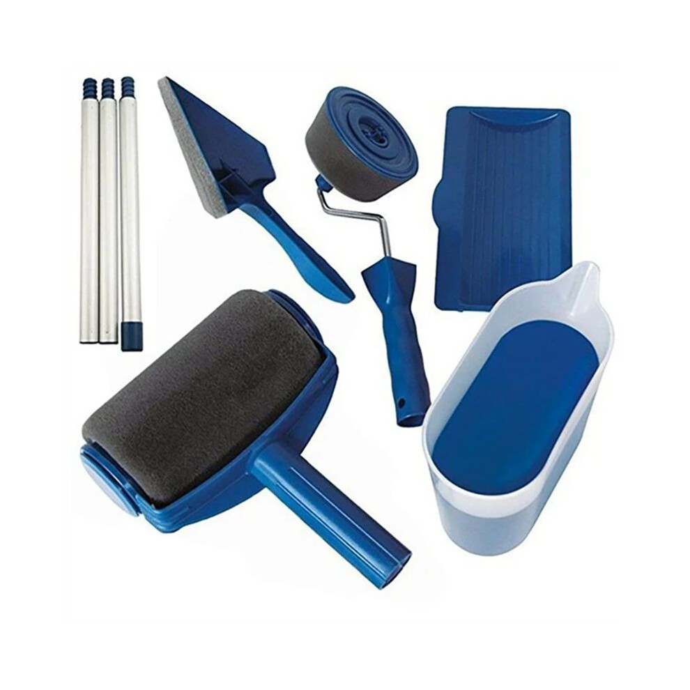 6Pc/Set Multifunctional Paint Roller Corner Brush Handle Tools Wall Painting Roll Diy Household Operate Painting Brushes 4713401187213