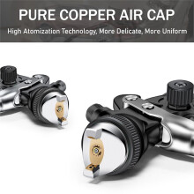 HVLP Air Spray Gun with 1.7/2.0 mm Nozzles, Automotive Air Paint Sprayer Gun Kit, Car Paint Gun Sprayer