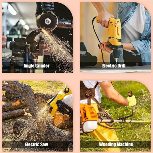 90Pcs 18 Sizes Electric Motor Carbon Brushes Replacement for Hammer Drills Circular Saws Power Tool 2