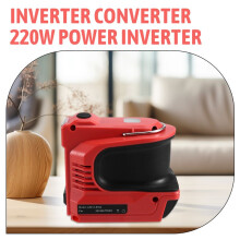 Inverter Converter 220W Power Inverter for 18V Li-Ion Battery with LED Light Inverter Power Station EU PLUG
