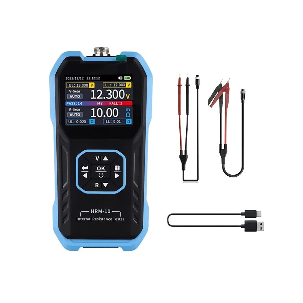 Hrm-10 18650-Battery Voltage Internal Resistance Tester High-Precision Trithium Lithium Lron Phosphate Battery Tester 6034021309426