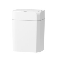 Sensor Trash Can Bathroom Anti Odor Automatic Trash Bin for Toilet White Electric Wastebasket 16L