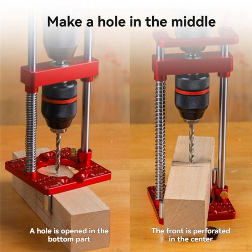 Hand Electric Drill Holder Handheld Bench Drill Fixing Bracket 35mm Hinge Hole Locator for Hand Drill Fixing Bracket 2