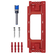 Door Hinge Jig, Door Hinge Template for 8 Hinge Sizes From 2-1/2in to 6in and Door Thickness From 1-3/8in to 2-1/2in