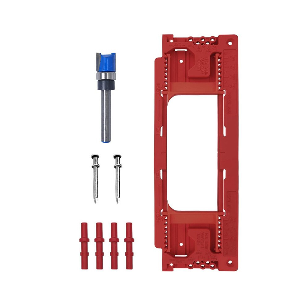 Door Hinge Jig, Door Hinge Template For 8 Hinge Sizes From 2-1/2In To 6In And Door Thickness From 1-3/8In To 2-1/2In 4711580827234