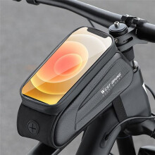 WEST BIKING Bike Bag Front Phone Bicycle Bag Waterproof Touch Screen Saddle Package Top Tube Frame Pouch for MTB and Road Bikes