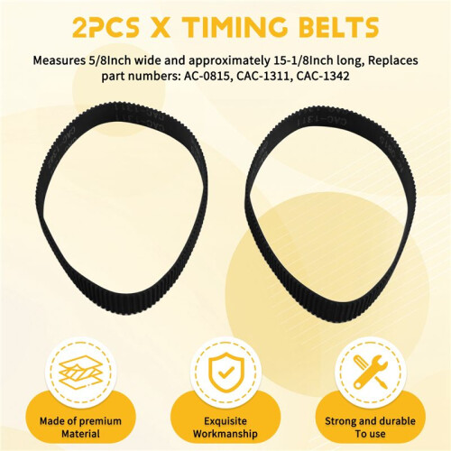 2PCS for Timing Belts for Model AC-0815 for Air Compressor for Compressors for 1