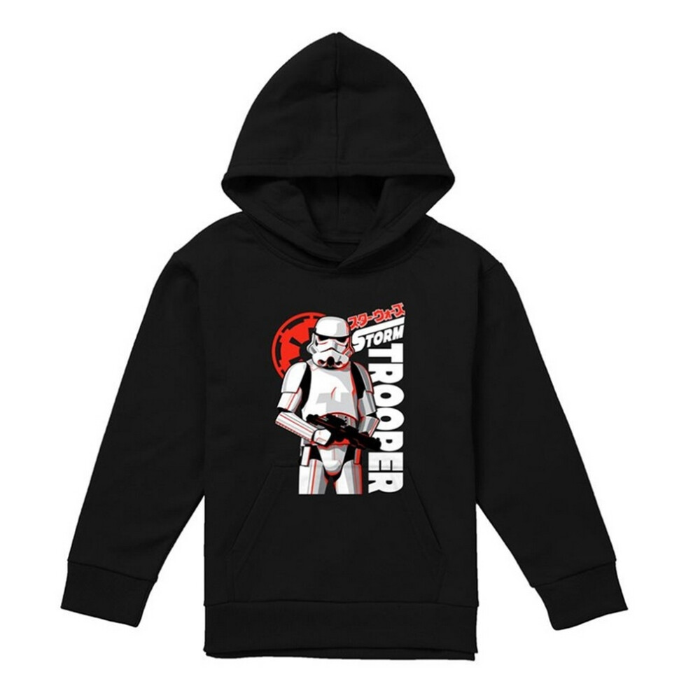 Star Wars (9-11 Years, Black) Childrens/Kids Manga Stormtrooper Hoodie