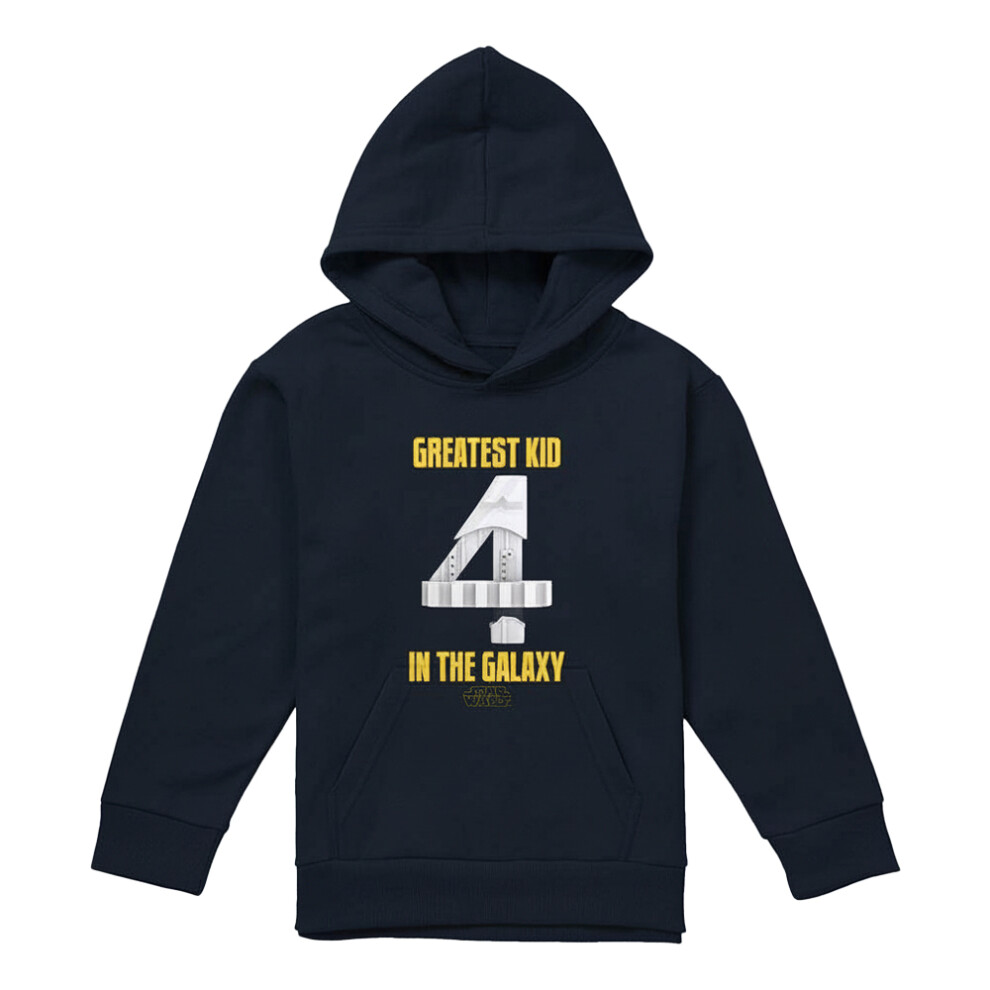 Star Wars (12-13 Years, Navy) Childrens/Kids Greatest Kid In The Galaxy Stormtrooper Hoodie