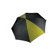 (One Size, Black/ Burnt Lime) Kimood Unisex Auto Opening Golf Umbrella (Pack Of 2)