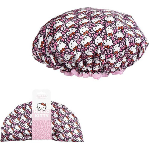 Shower Cap - CERDA - Hello Kitty - Waterproof - Adjustable - Kawaii
