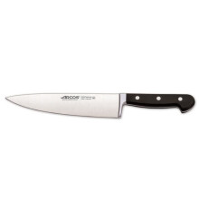 Coltello da cucina Arcos Classic 255100 in acciaio Nitrum, con manico in poliossimetilene e lama di 21 cm in un astuccio.